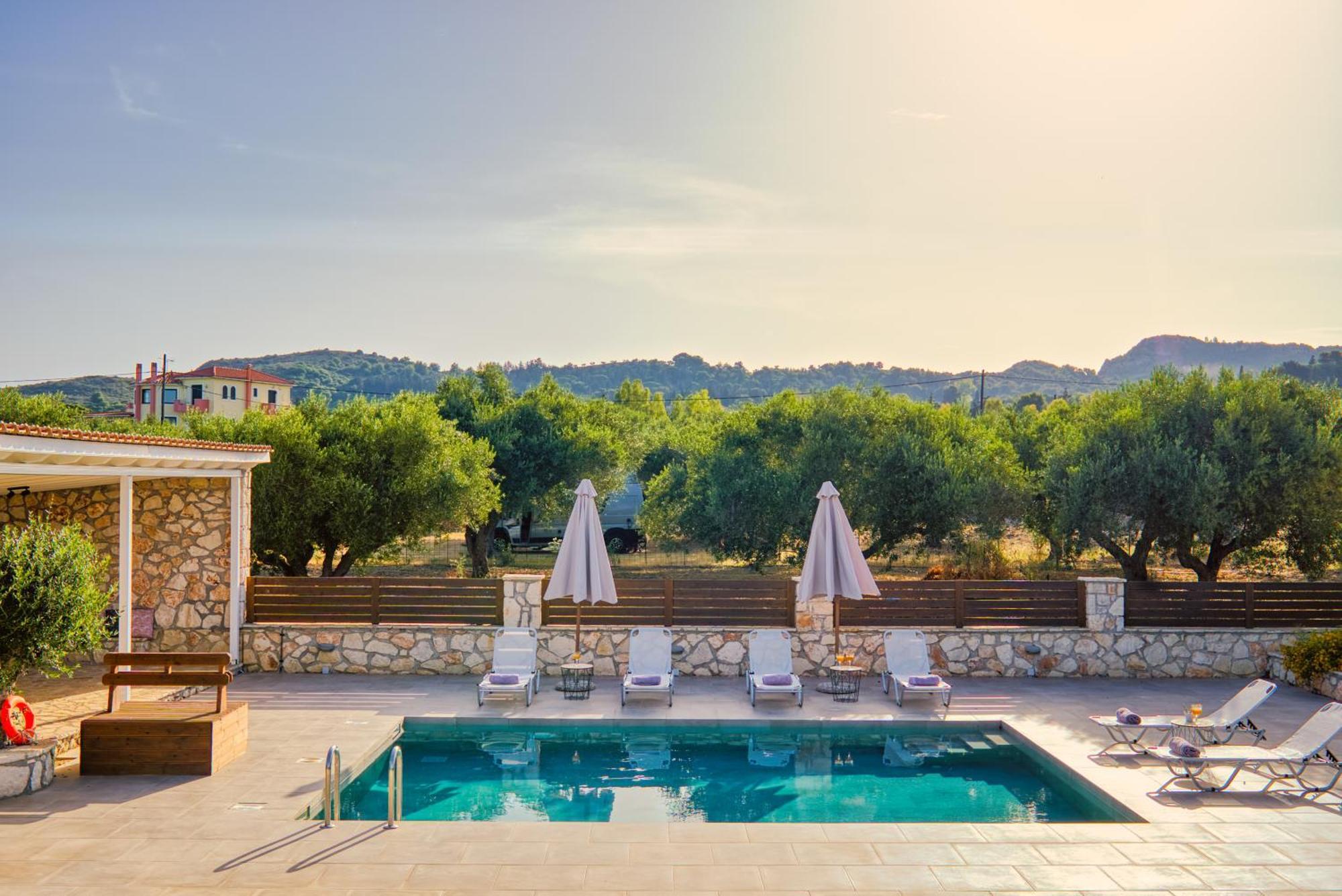 Astarte Villas - Astra Private Villas With Pool Василикос Экстерьер фото